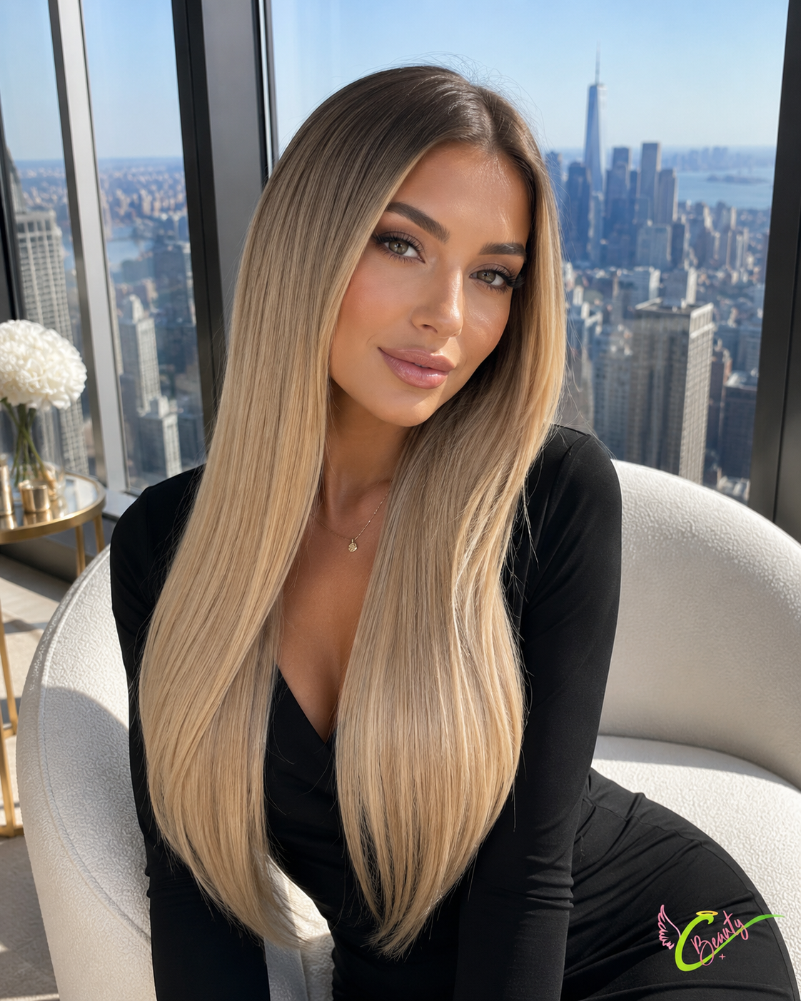 Norwegian Blonde Tape-In Hair Extensions | Straight Human Hair | C Beauty