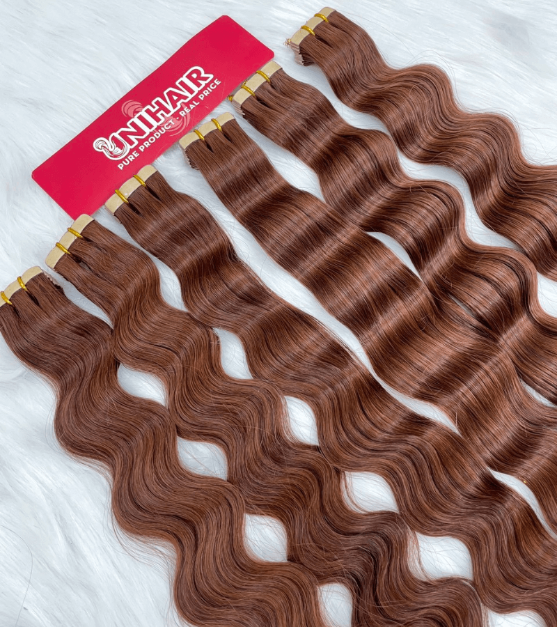 33 Tape-In Hair Extensions | Natural Wavy Human Hair - Shopcbeauty