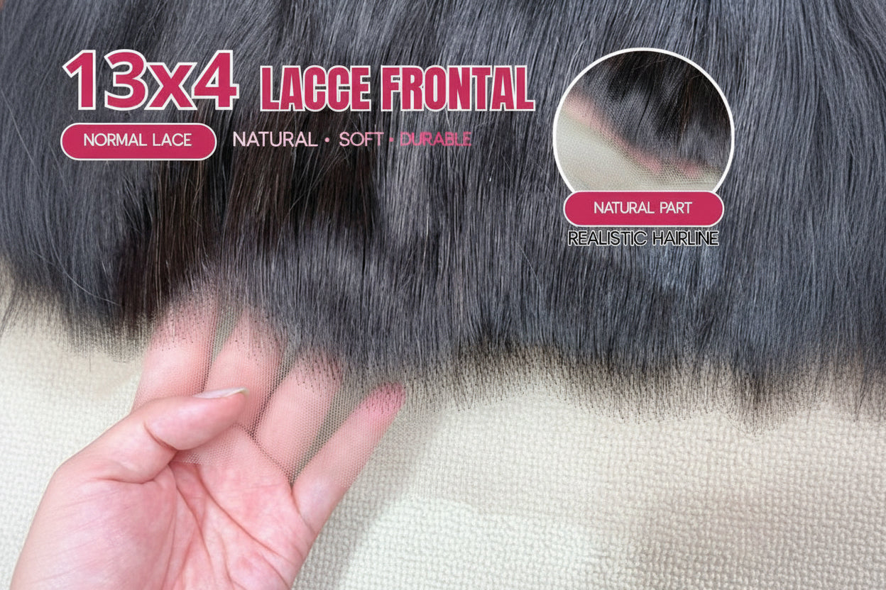 13x4 lace frontal Vietnamese human hair natural black C Beauty