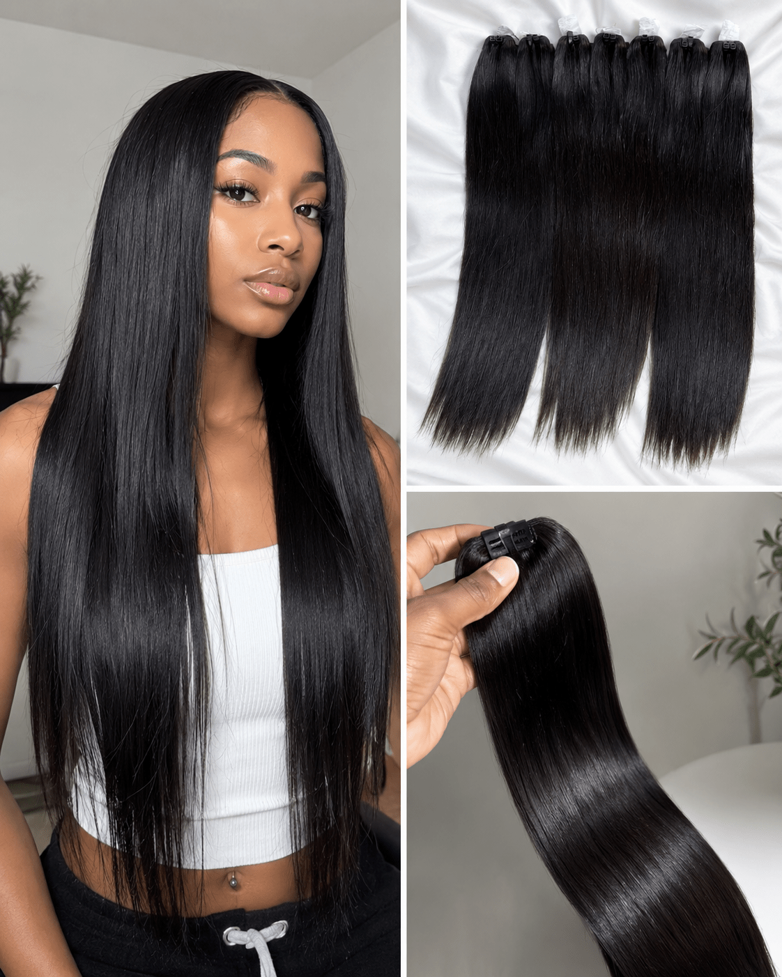 Raw straight weft hair bundle Vietnamese human hair | C Beauty