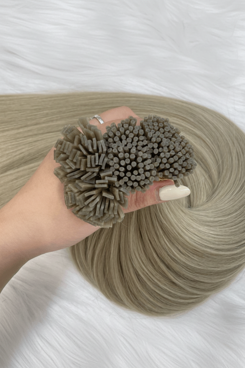 #18A straight I-tip keratin extensions Vietnamese human hair C Beauty