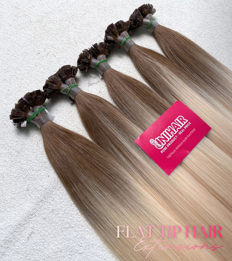 4/1001 Flat Tip Hair Extensions | Balayage - Shopcbeauty