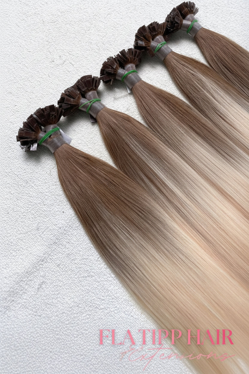 #4/1001 Flat Tip Hair Extensions | Balayage | C Beauty