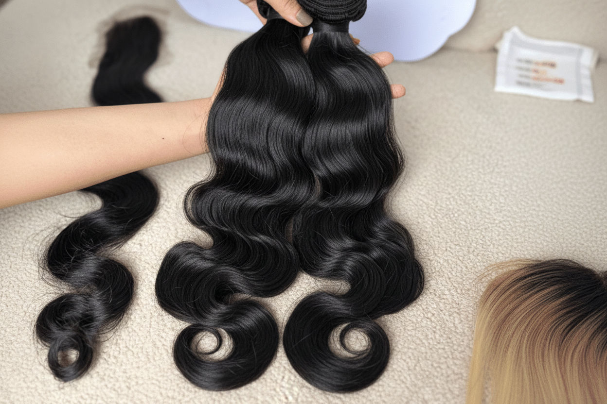Body wave double drawn Remy weft bundle Vietnamese hair C Beauty