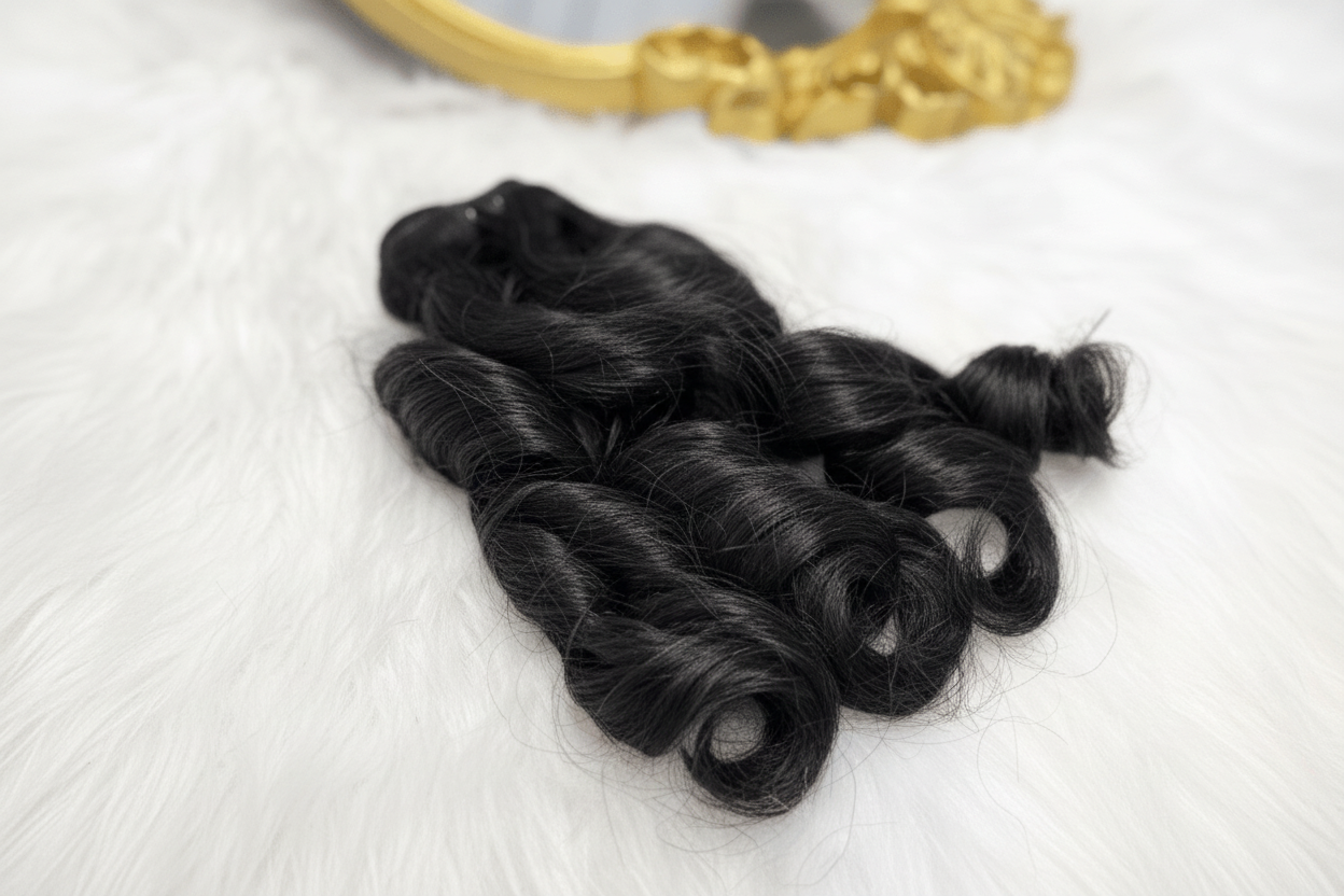 Curly 6R Remy Weft Hair Bundle | Double Drawn | C Beauty