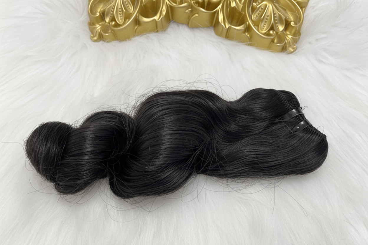 Loose curly double drawn Remy weft bundle Vietnamese hair C Beauty