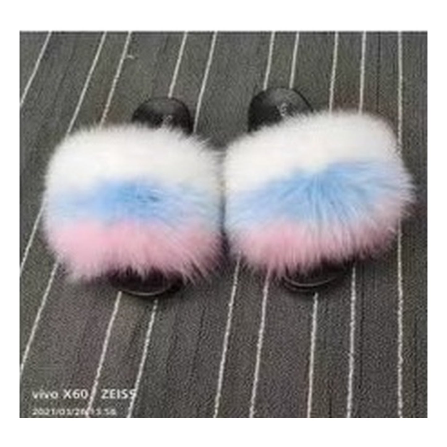 Fox Fur Slides Style F-508