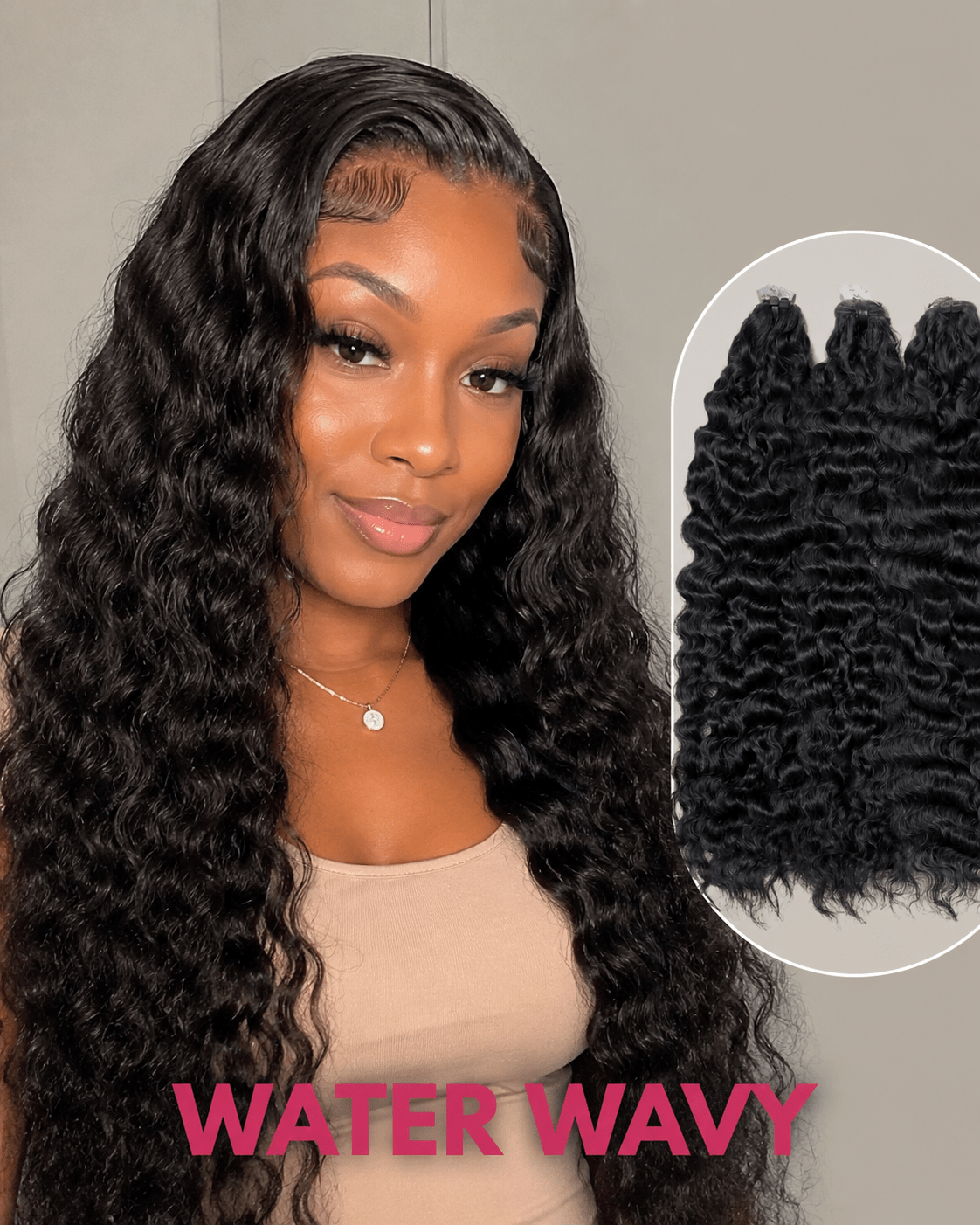 Water wavy weft hair bundle Vietnamese human hair | C Beauty