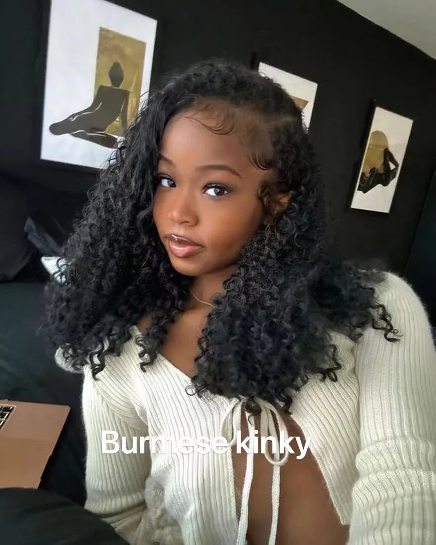 Raw Burmese Curly Virgin Human Hair Extension - C Beauty Accessories