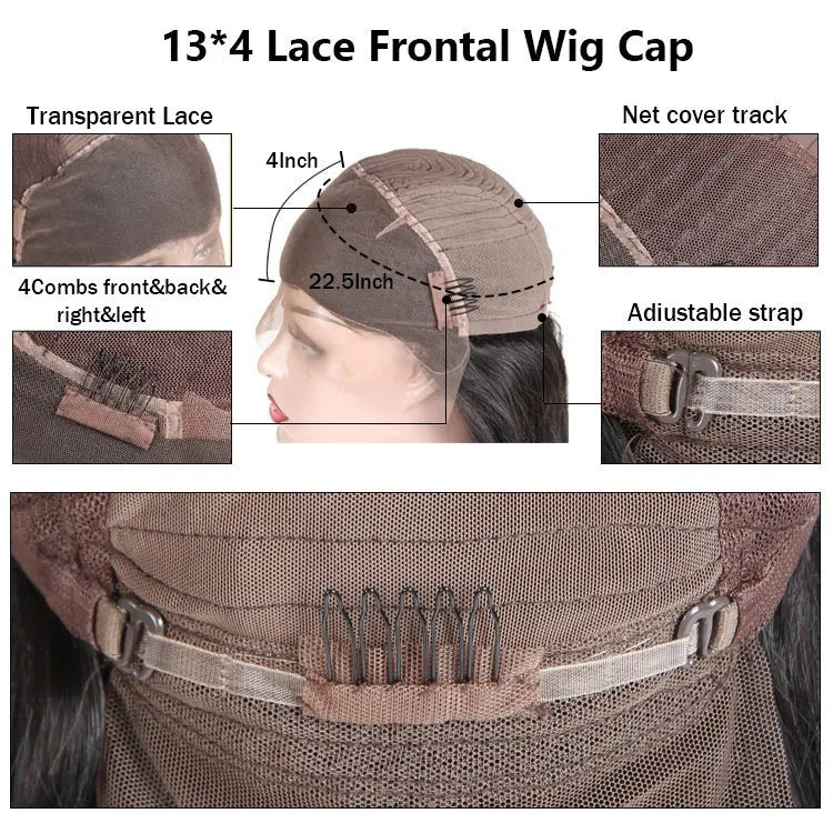 40 Inch 12A Virgin Raw Indian Hair Wigs 8A 10A Grade 13X6 13X4 200 Density Hd Lace Frontal Wig Human Hair - C Beauty Accessories