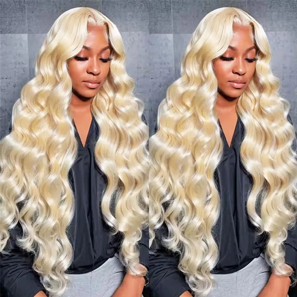 5×5 HD Lace Deep Wave 613 Blonde Closure Wig — 100% Human Hair - C Beauty Accessories