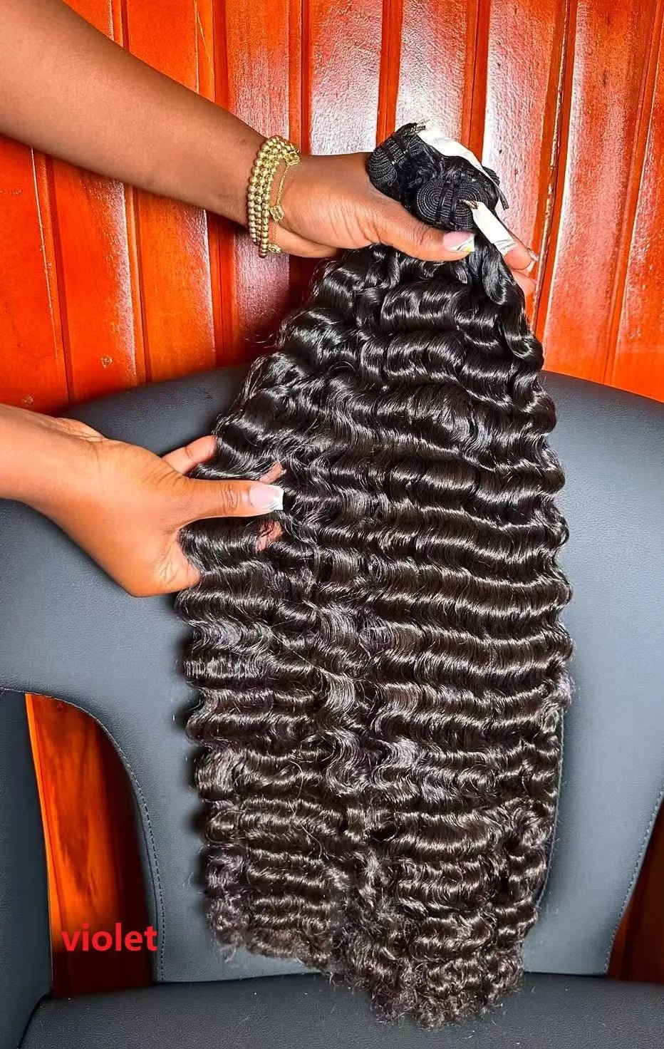 100% Human Raw Burmese Curly Hair Extensions, Cuticle Aligned Luxury - C Beauty Accessories