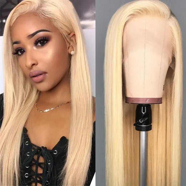 613 Honey Blonde Deep Wave 13x6 Lace Frontal Wig — Human Hair - C Beauty Accessories