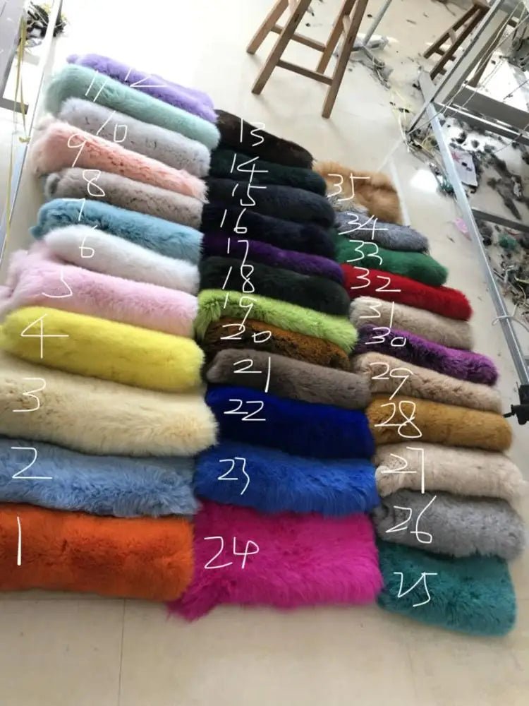 2024 New Designer Luxury fox fur Slides for women - Shopcbeauty