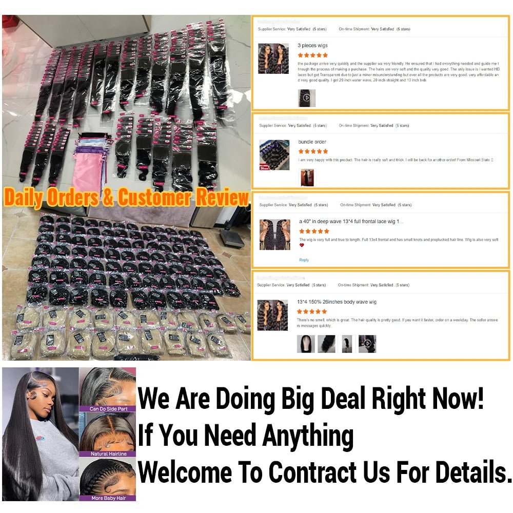 Deep Wave Lace Front Bob Wig — Human Hair - C Beauty Accessories