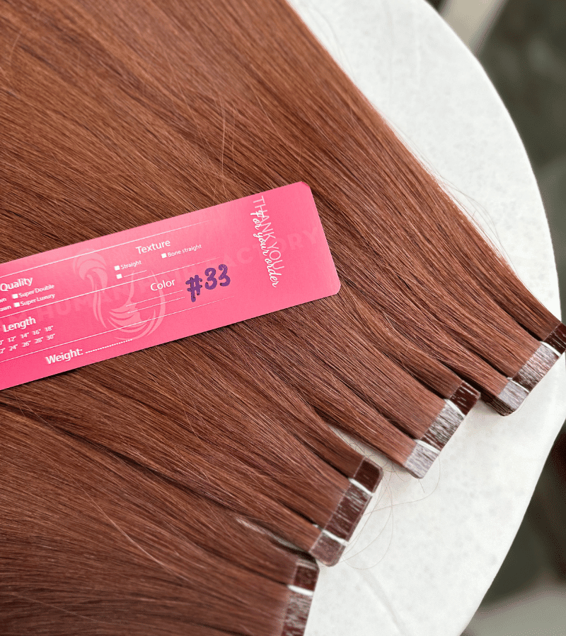 33 Tape-In Hair Extensions | Straight Human Hair - Shopcbeauty