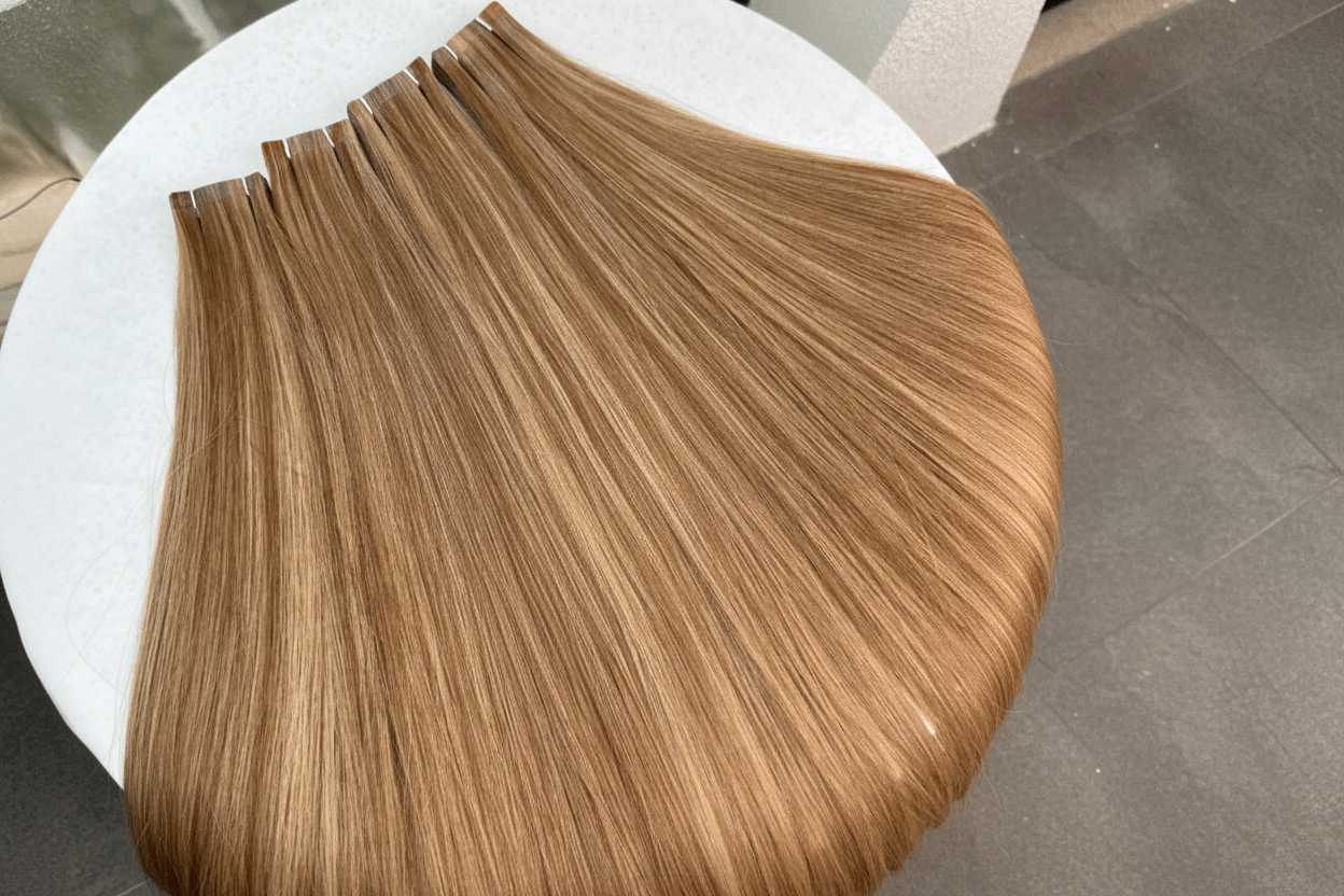 Caramel Tape-In Hair Extensions | Straight Human Hair | C Beauty