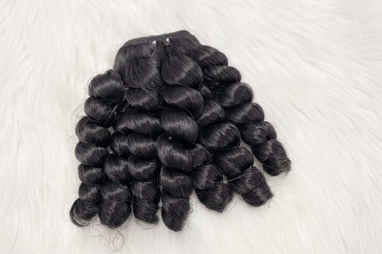 Ring curly double drawn Remy weft bundle Vietnamese hair C Beauty