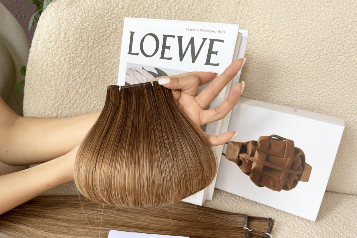 Mocha Genius Weft Hair Extensions | Straight Human Hair | C Beauty