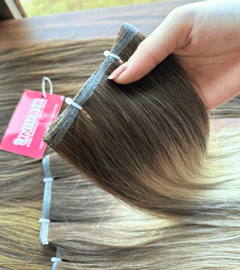 Scandinavian Blonde Genius Weft Hair Extensions | Straight Human Hair - Shopcbeauty