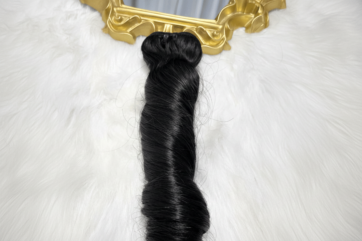 Spring curly double drawn Remy weft bundle Vietnamese hair C Beauty
