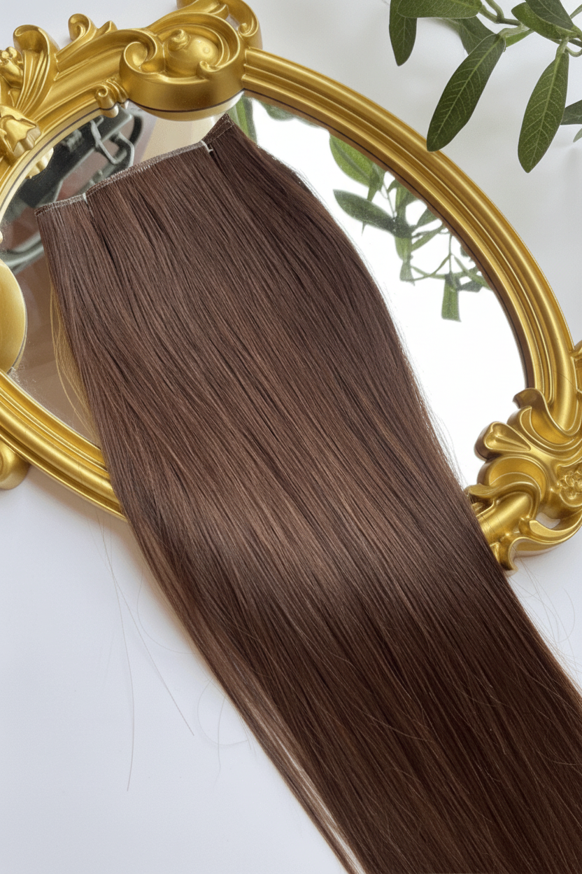 Brown Genius Weft Hair Extensions | Straight Human Hair | C Beauty