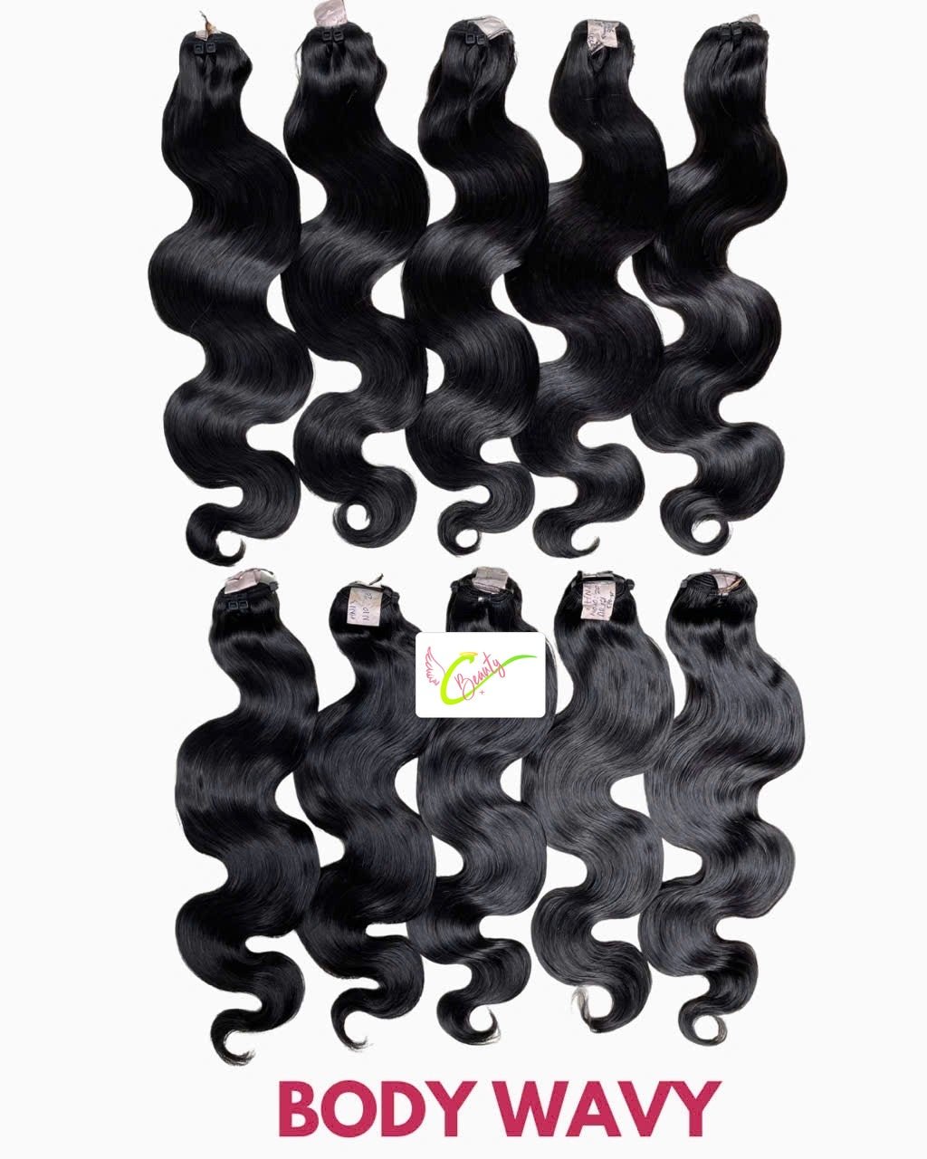 Body Wavy Raw Hair Weft Bundle - C Beauty Accessories