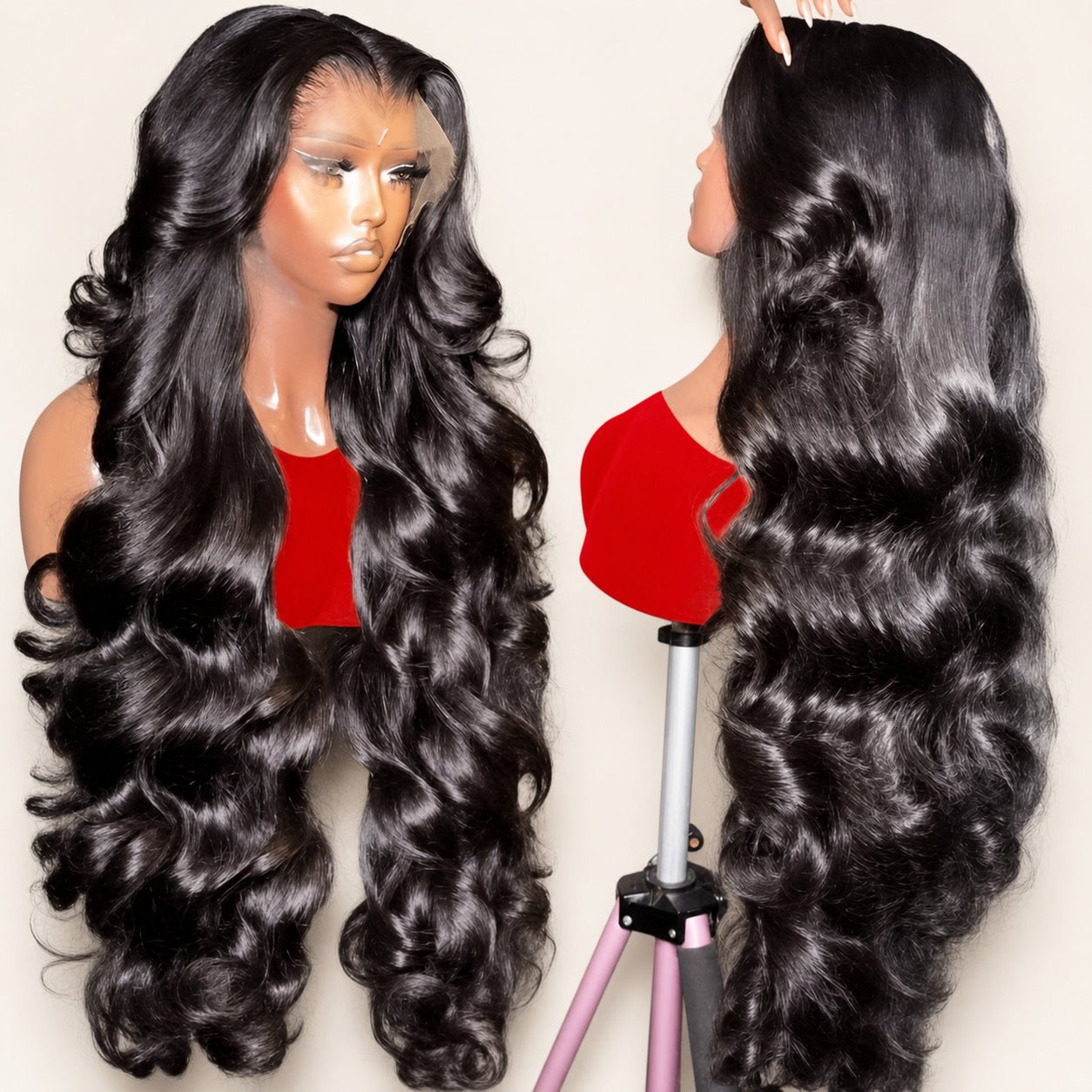 13×6 Transparent Lace Frontal Wig — 100% Human Hair - C Beauty Accessories