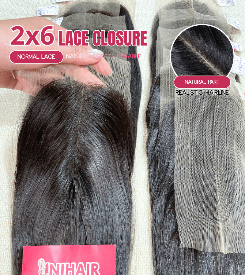 2x6 lace closure Vietnamese human hair natural black C Beauty