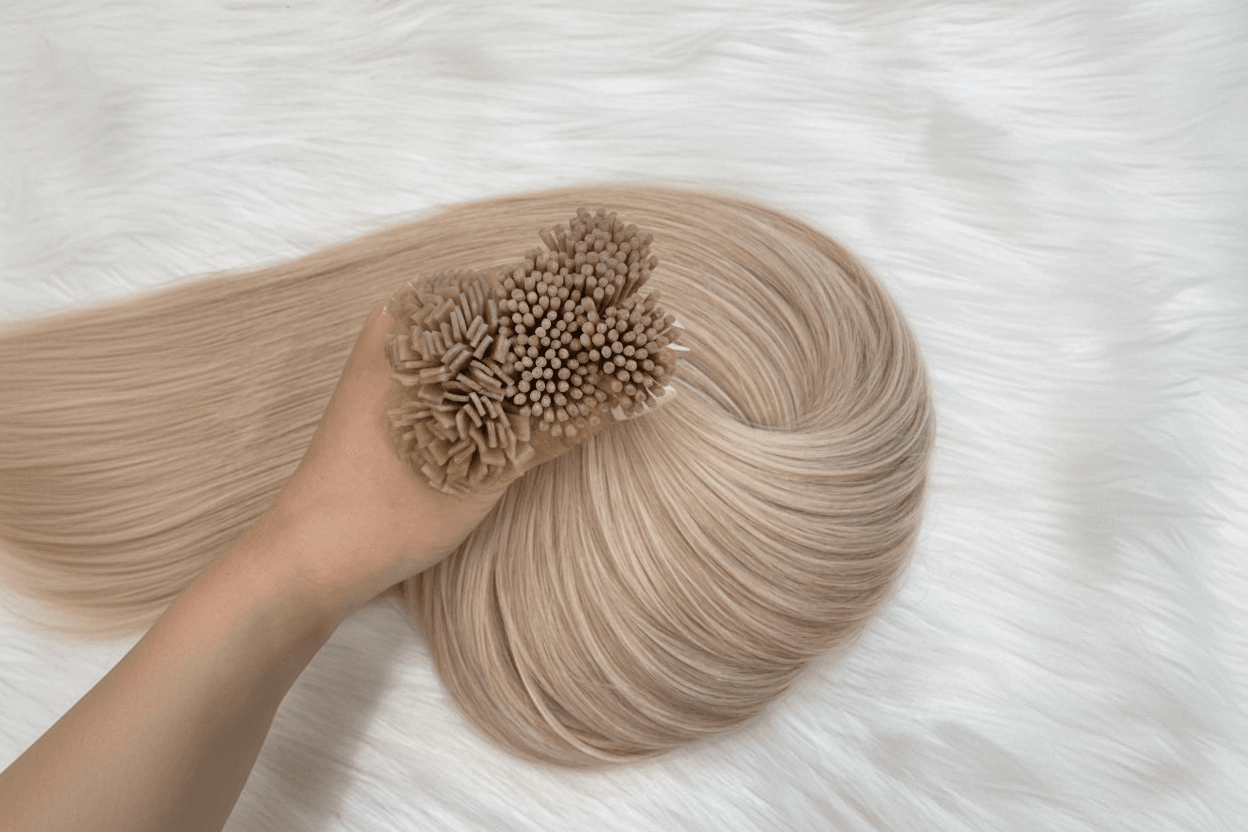 Silver I-Tip Hair Extensions | Straight - C Beauty Accessories