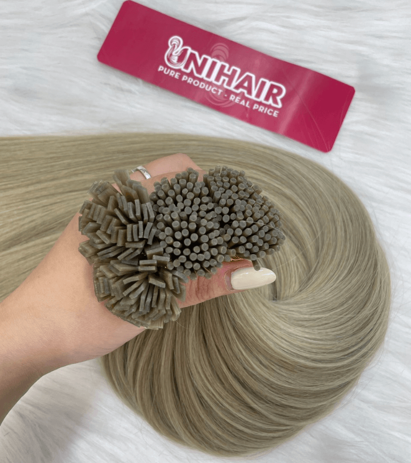 #18A straight I-tip keratin extensions Vietnamese human hair C Beauty