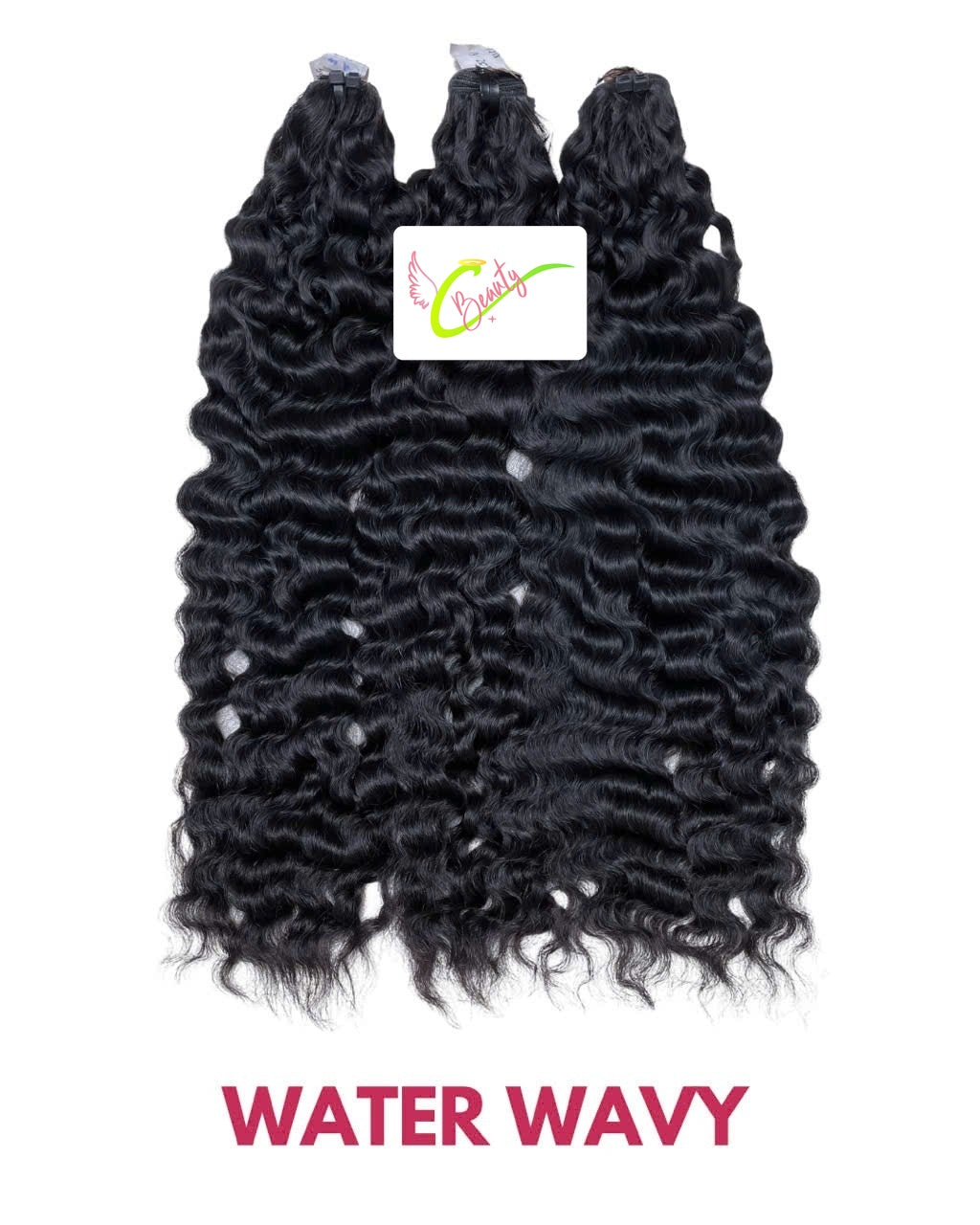 Water wavy Vietnamese hair bundle natural black 100g C Beauty