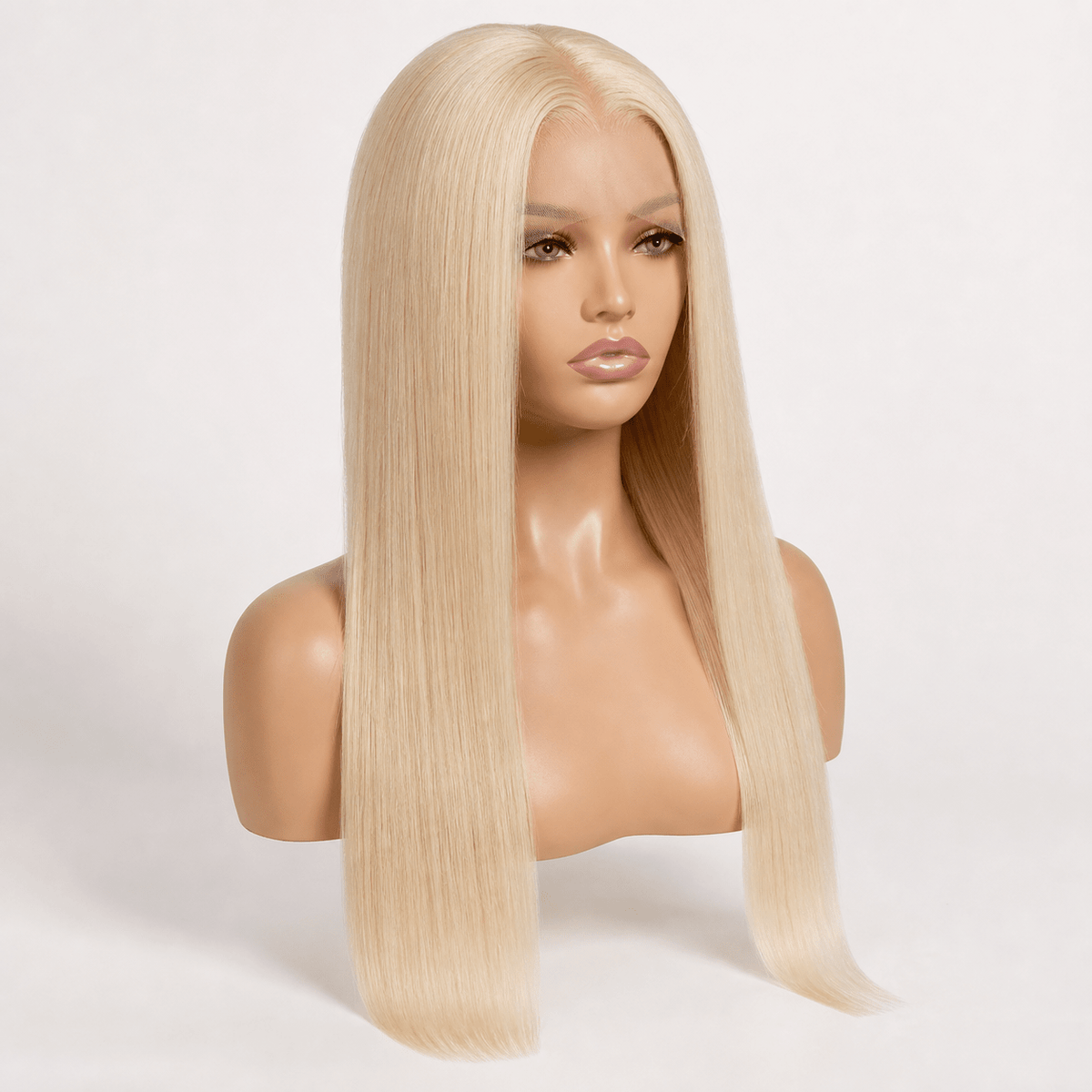 5×5 HD Lace Bone Straight 613 Blonde Closure Wig — 100% Human Hair - C Beauty Accessories