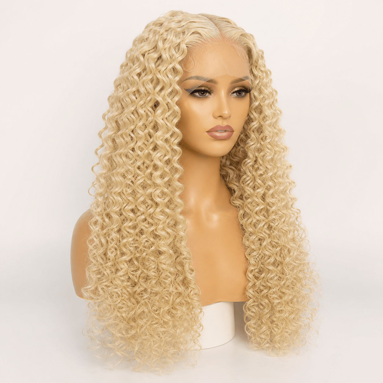 13×6 HD Lace Curly 613 Blonde Frontal Wig — 100% Human Hair - C Beauty Accessories