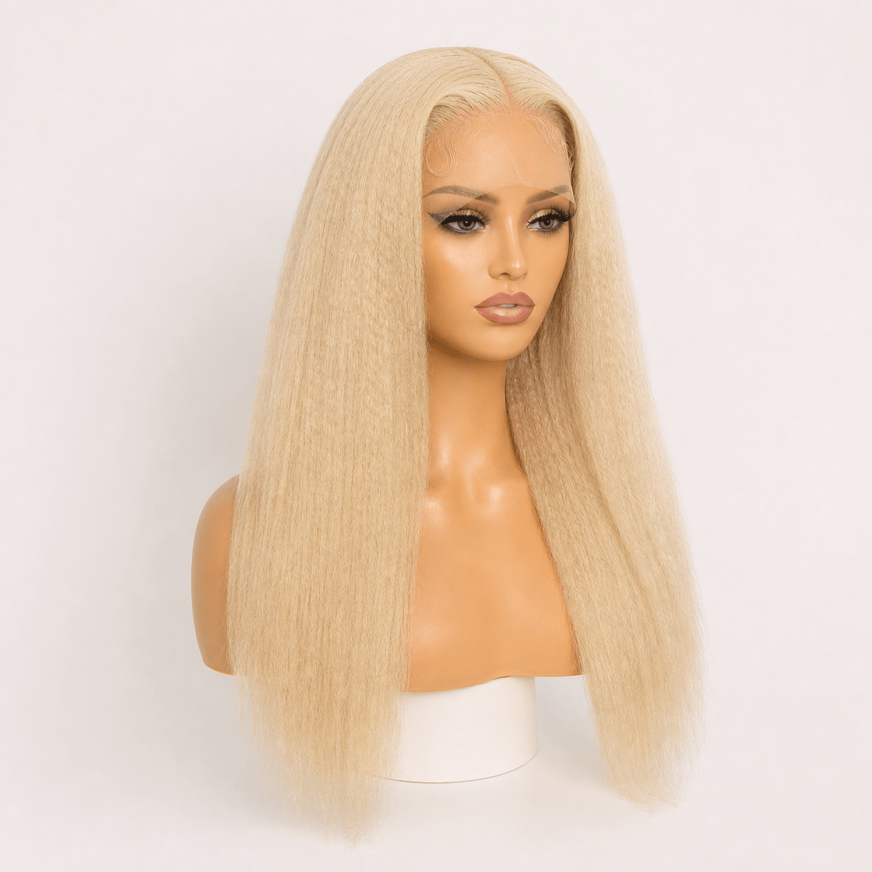 13×6 HD Lace Kinky Straight 613 Blonde Frontal Wig — 100% Human Hair - C Beauty Accessories