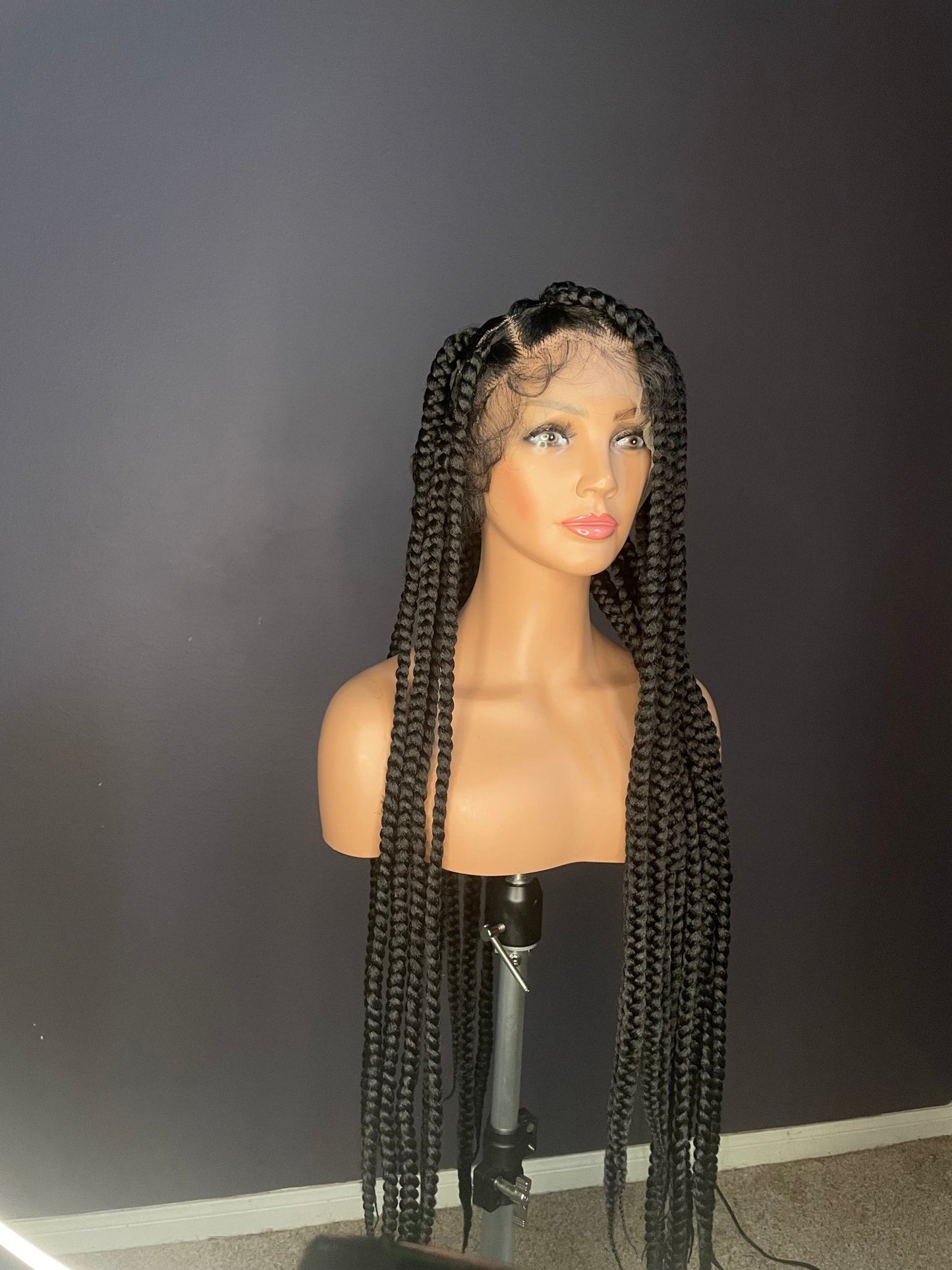 36” Full lace braided wig - Shopcbeauty