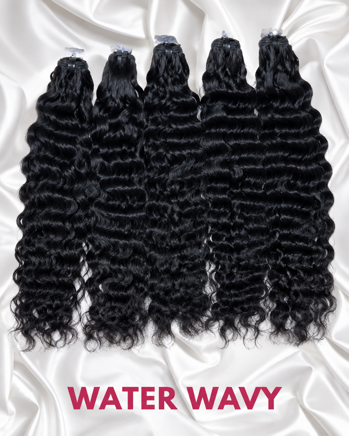 Water wavy weft bundle deep defined wave pattern C Beauty