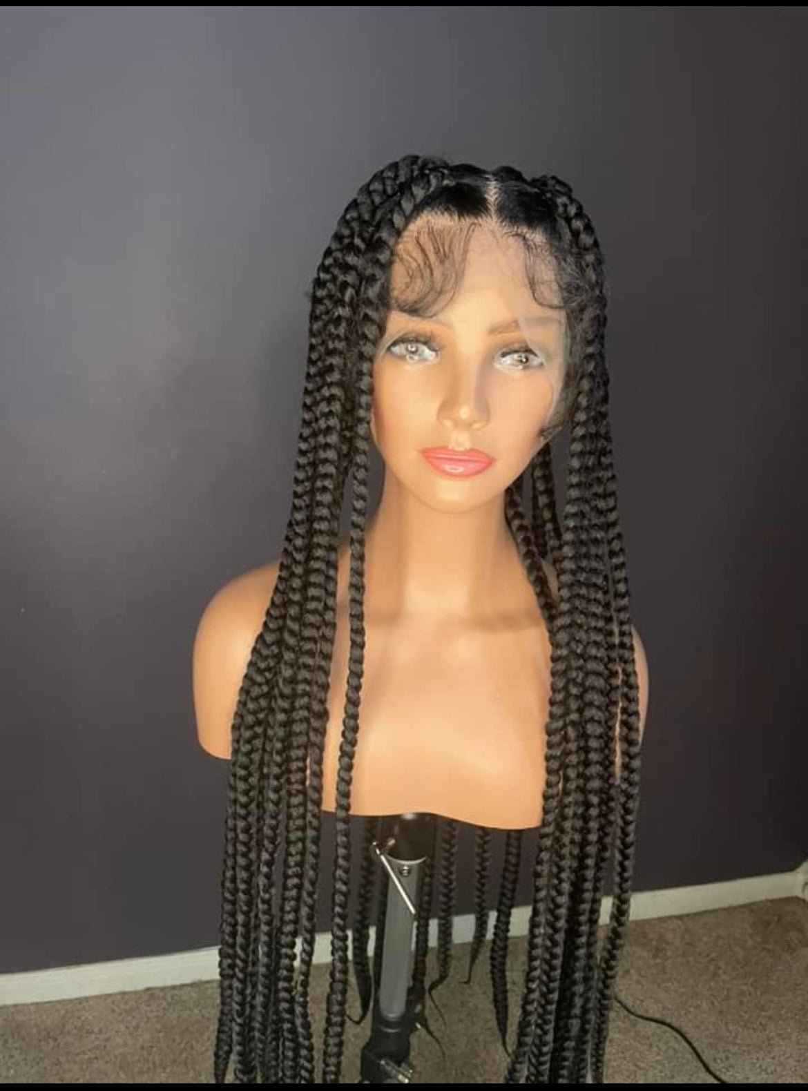 36” Full lace braided wig - Shopcbeauty