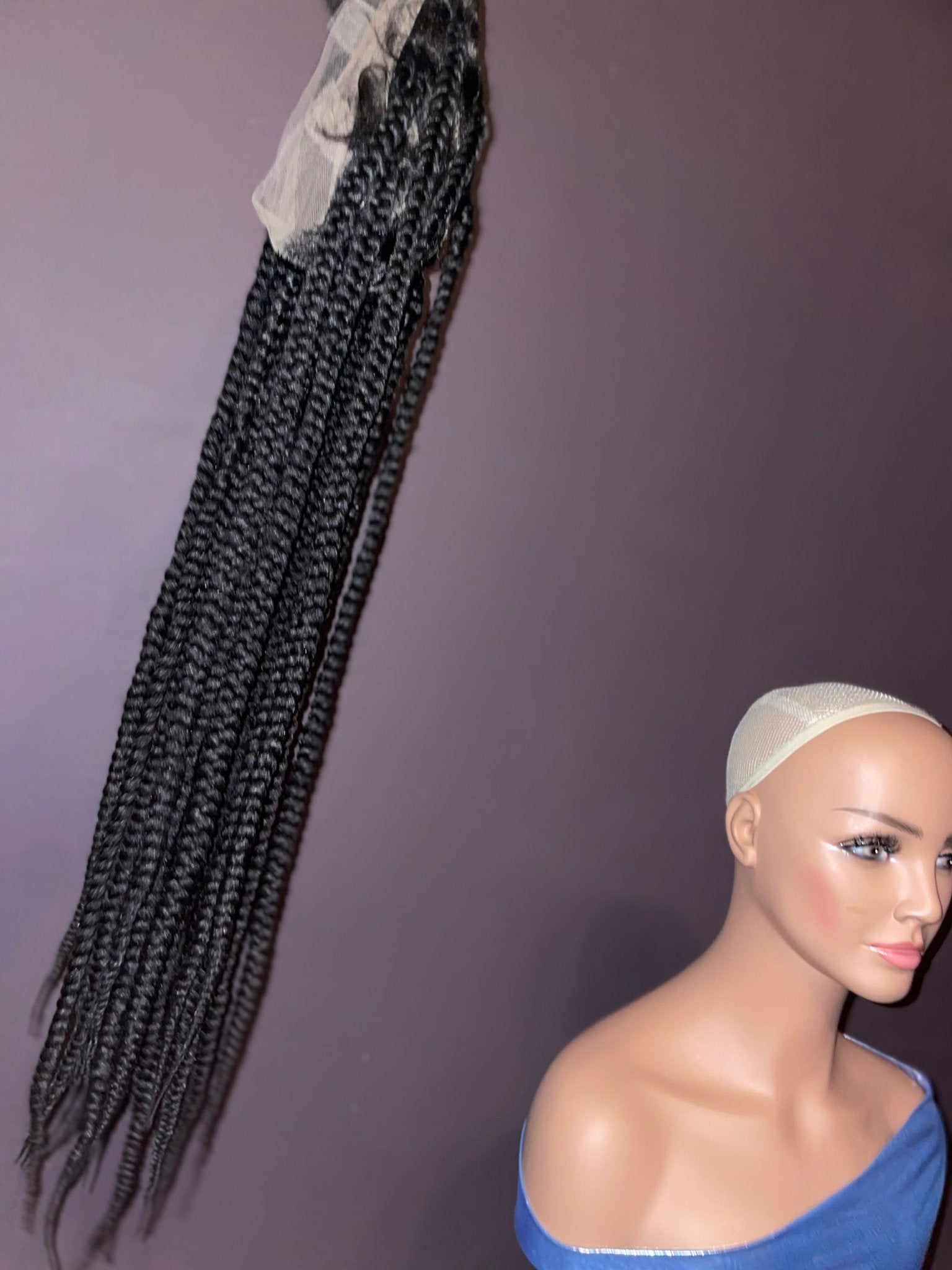 36” Full lace braided wig - Shopcbeauty