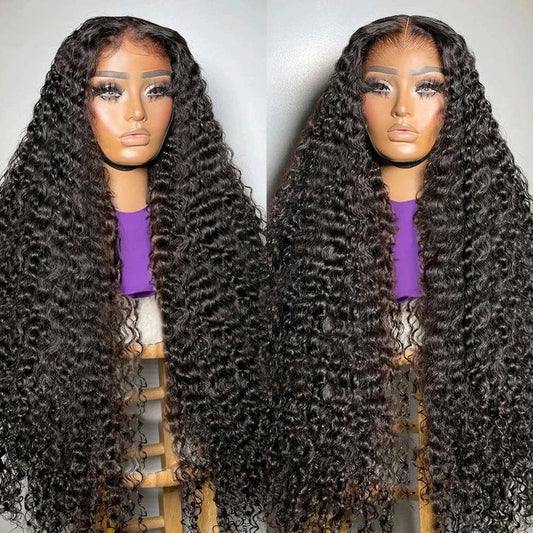 13x4 transparent lace frontal wig - deep wave, 100% human hair | C Beauty