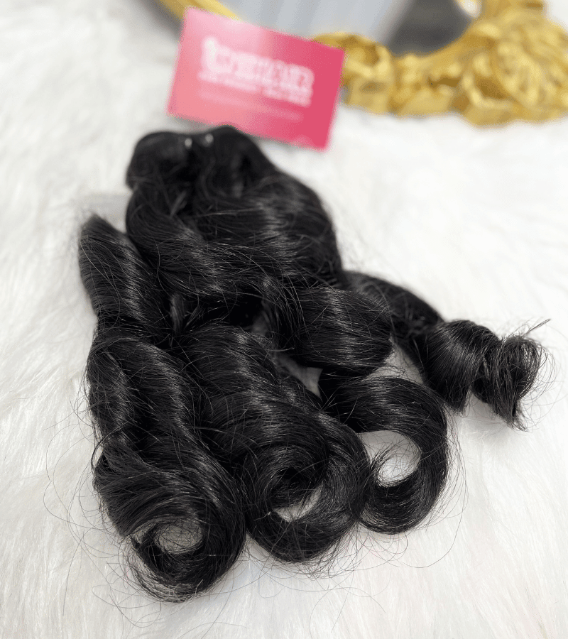 Curly 6R Remy Weft Hair Bundle | Double Drawn - Shopcbeauty
