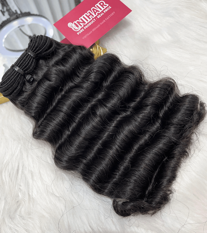 Deep wave double drawn Remy weft bundle Vietnamese hair C Beauty