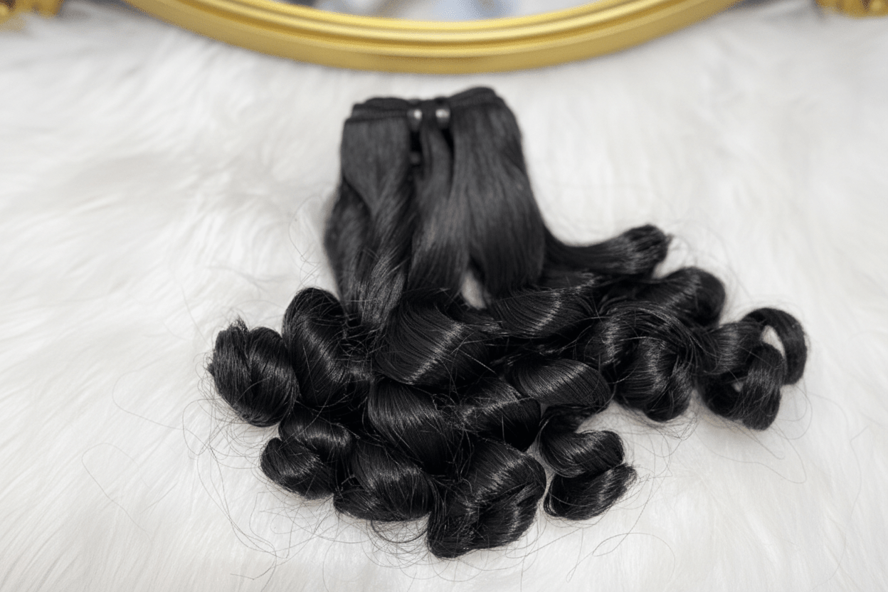 Loose Curly 2 Remy Weft Hair Bundle | Double Drawn - Shopcbeauty