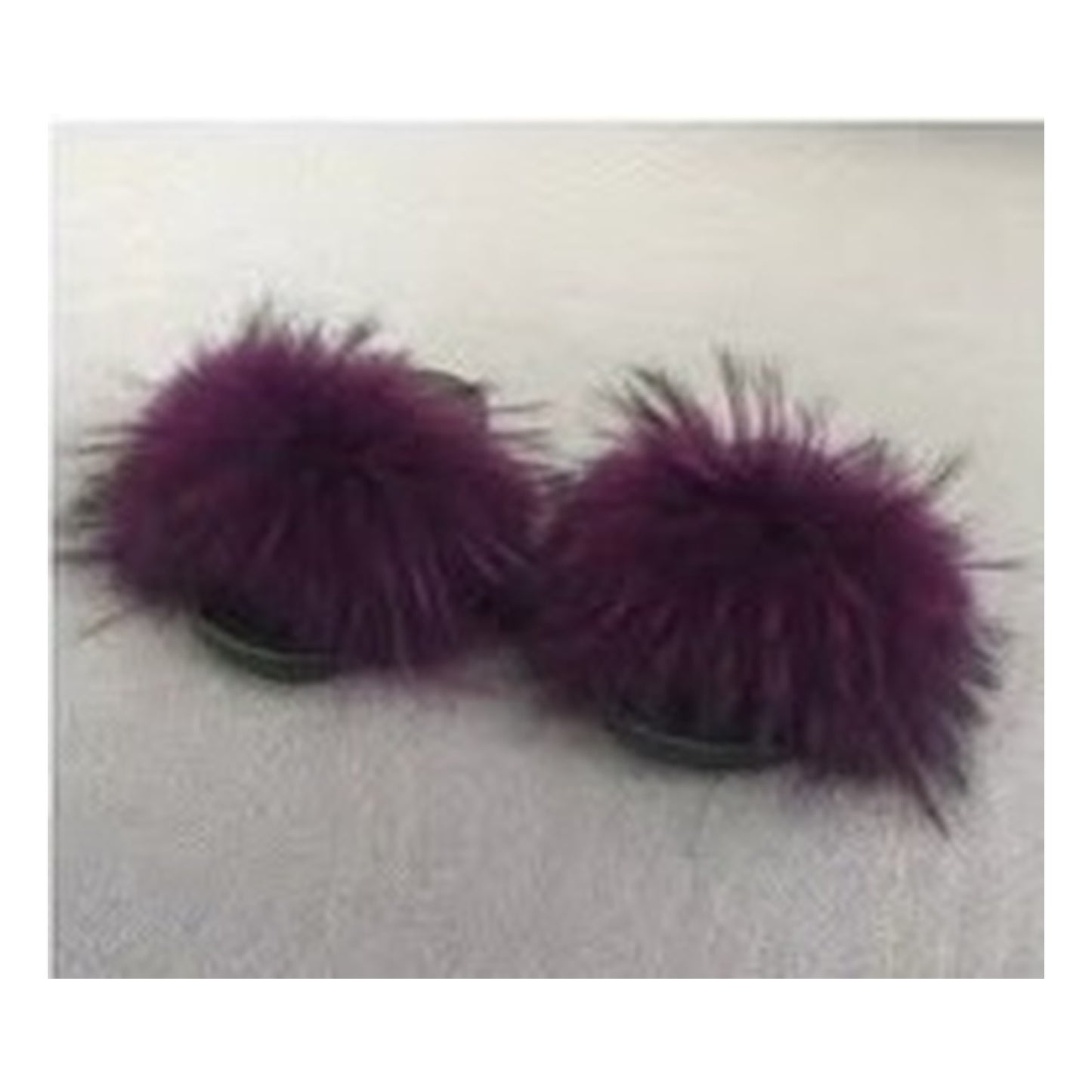 Fox Fur Slides – Multicolor – Style F-12