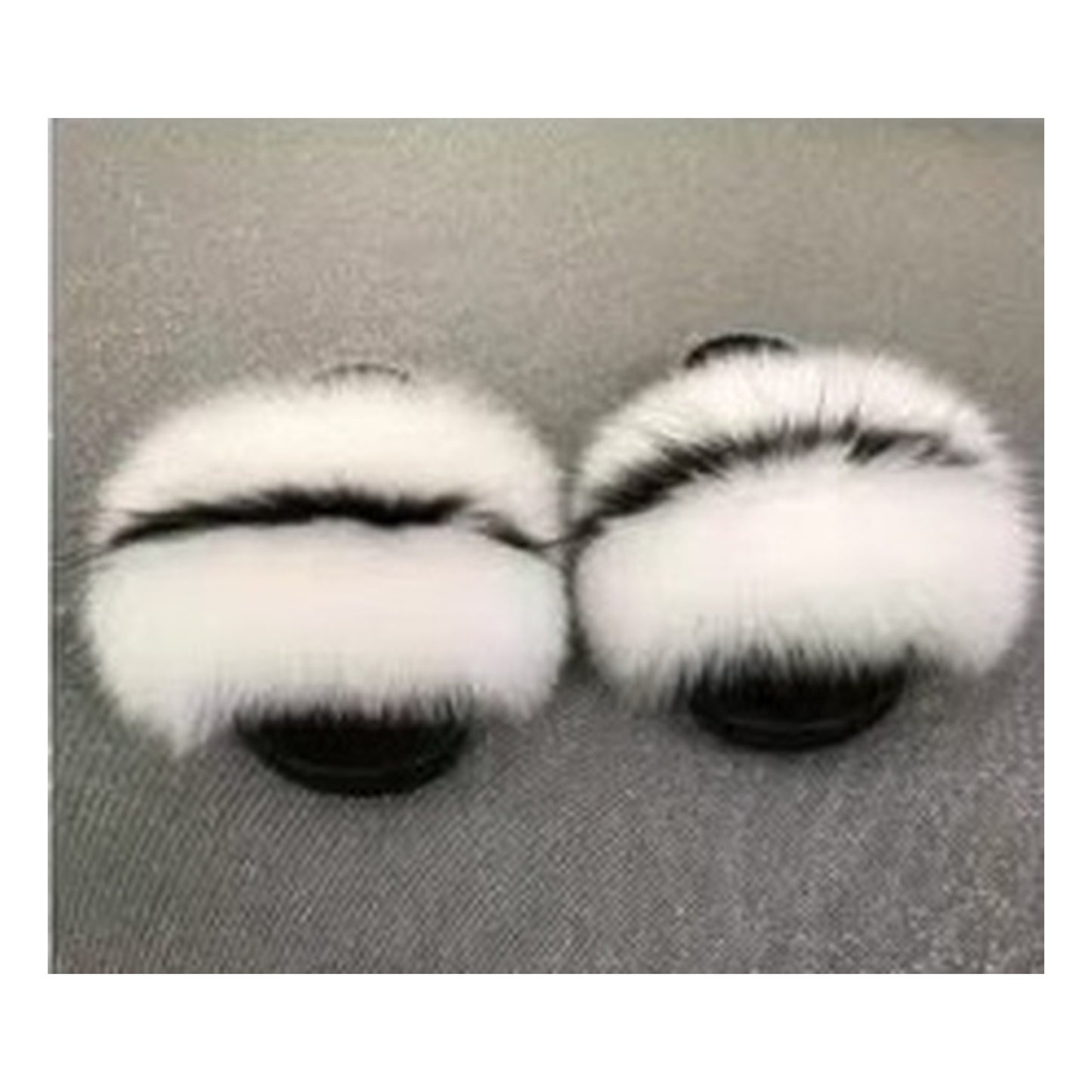 Fox Fur Slides – Royal Blue / White / Teal – Style F-174
