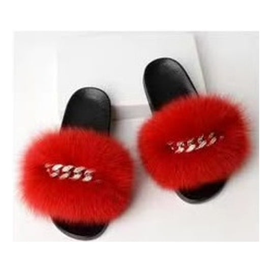 Red Fuzzy with Rhinestone – Style F-315 - C Beauty Accessories