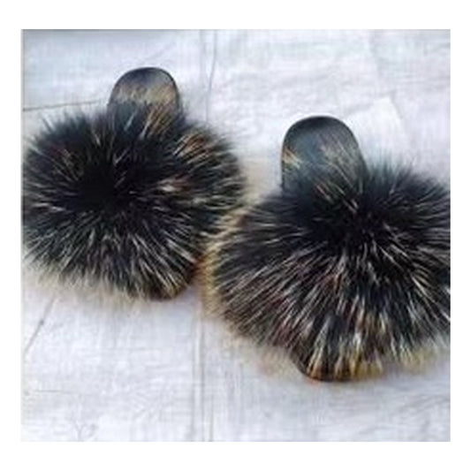 Fox Fur Slides – Style F-452 - C Beauty Accessories
