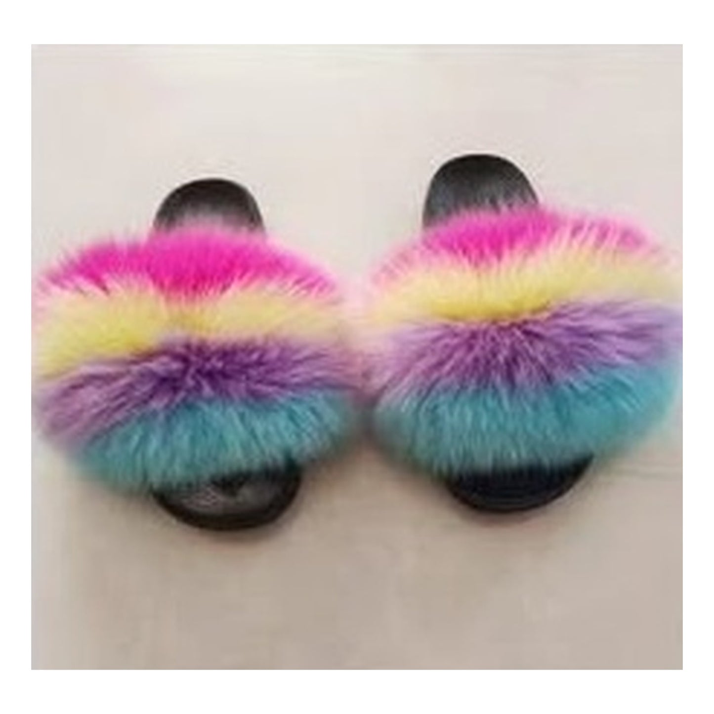 Fox Fur Slides Style F-453
