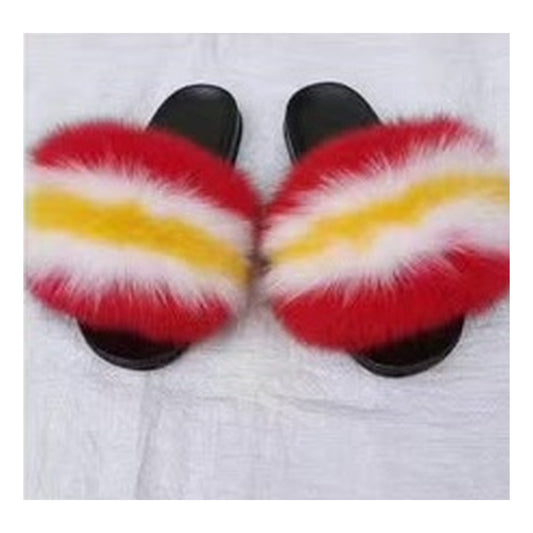 Fox Fur Slides – Style F-454 - C Beauty Accessories