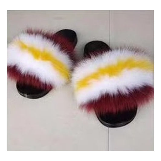 Fox Fur Slides – Style F-455 - C Beauty Accessories